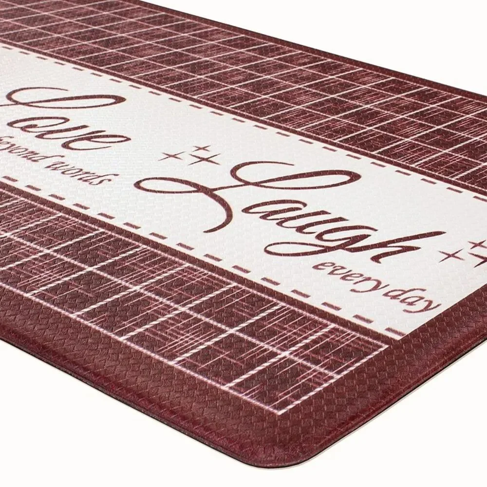 PowerSellerUSA Live Love Laugh, Embossed Anti-Fatigue Mat, Non-Slip Kitchen